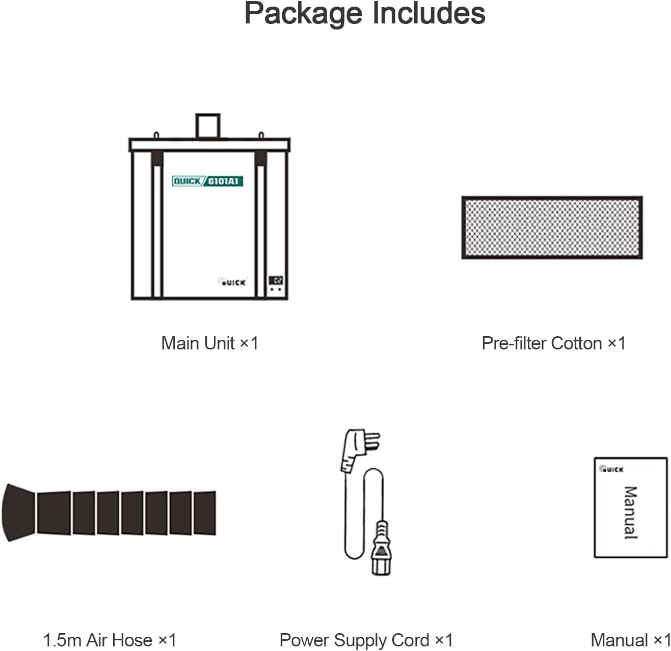 Extractor de Humos Quick 6101/A1 | Sistema triple filtro - Imagen 6